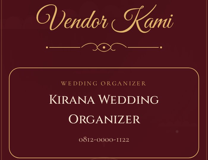 Bagian Vendor Kami dengan kartu WO di urutan teratas
