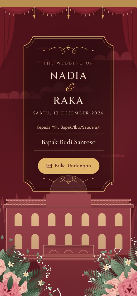 Tema Royale Merah Anggur